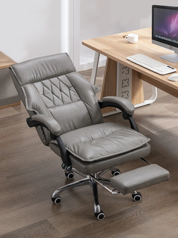 

Senior Leather Office Chair Electric Massage Lazy Boss Bedroom Gaming Chair Executive Silla De Escritorio Office Furniture LVOC