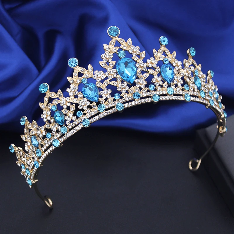 Rhinestone Crystal Small Tiaras Princess Crown for Girls Birthday Dress Accessories Wedding Prom Hair Jewelry Gifts hair accessory jewelry accessories hair headdress bridal headwear hair band crown