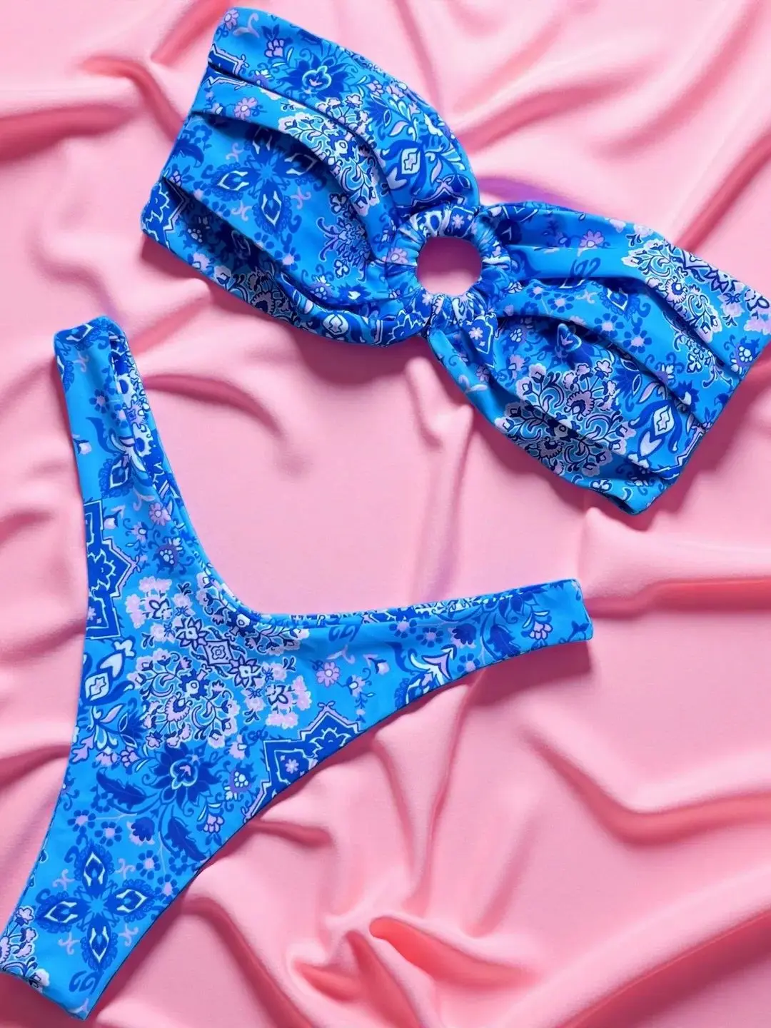 Micro Bikini Push-Up Damen Badeanzüge 2026 Sexy Damen Bademode Brasilianisches Bikini-Set Tanga Biquini Badeanzüge Bedruckte Strandkleidung