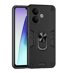 Custodia Shockproof in Armor Militare con Supporto ad Anello e Shell Protettiva