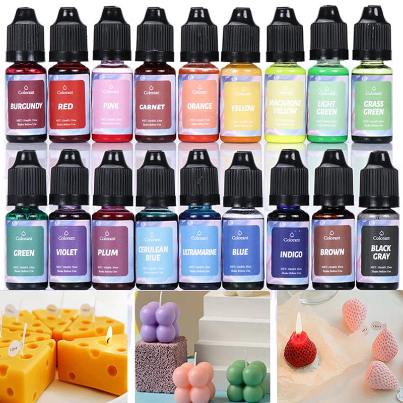 24 Colors Candle Dyes Pigment Aromatherapy Liquid Colorant Pigment Diy