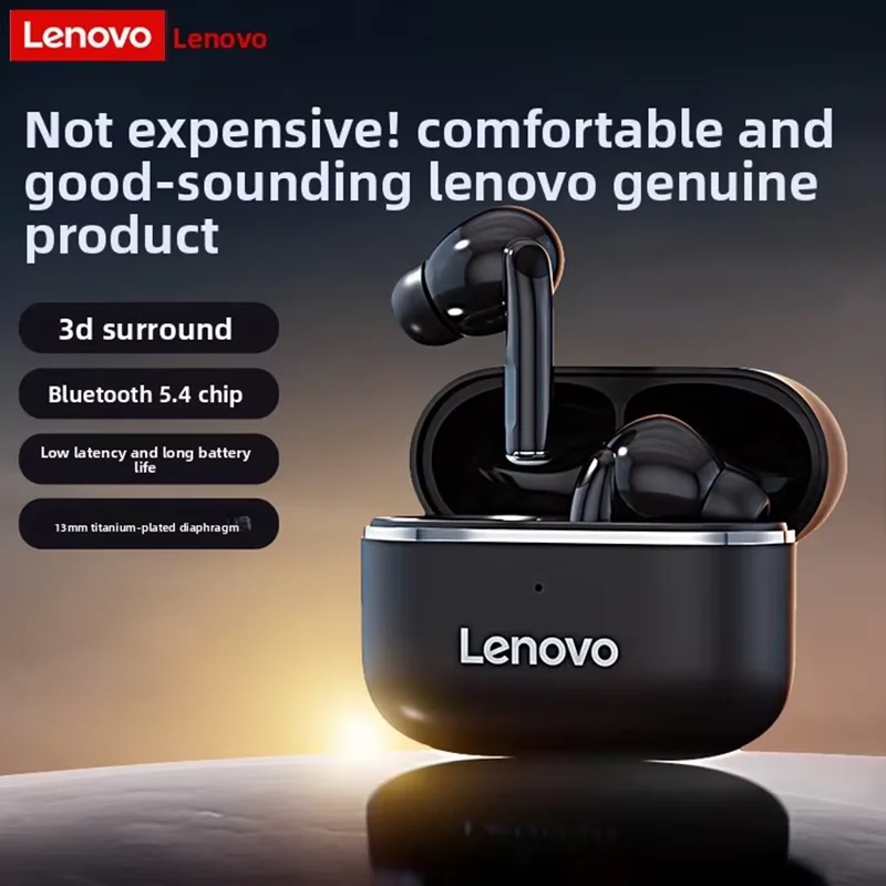 Lenovo EA230 Wireless Earphones with Mics Call Noise Reduction music Earbuds Hifi Stereo Sound Bluetooth 5.4 TWS Headphones