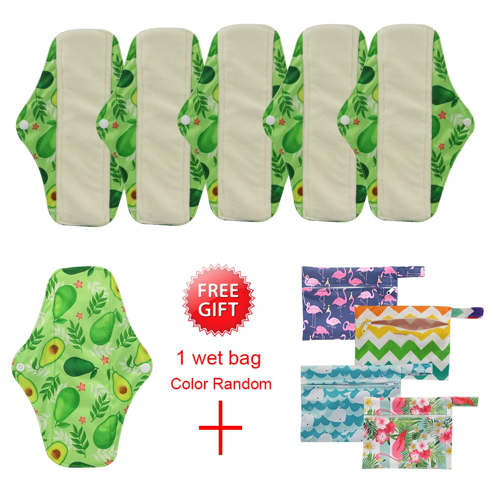 Eco Life Panty Liner Cloth Menstrual Pad Mama Sanitary Reusable Soft Washable Charcoal Period Napkins oing sanitary pads