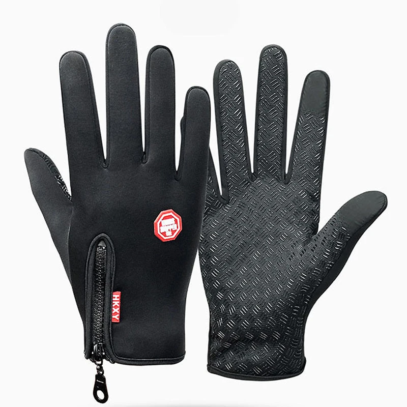 Zimowe damskie rękawice męskie dotykają zimne wodoodporne rękawice motocyklowe męskie sportowe ciepłe termiczne rękawice do biegania