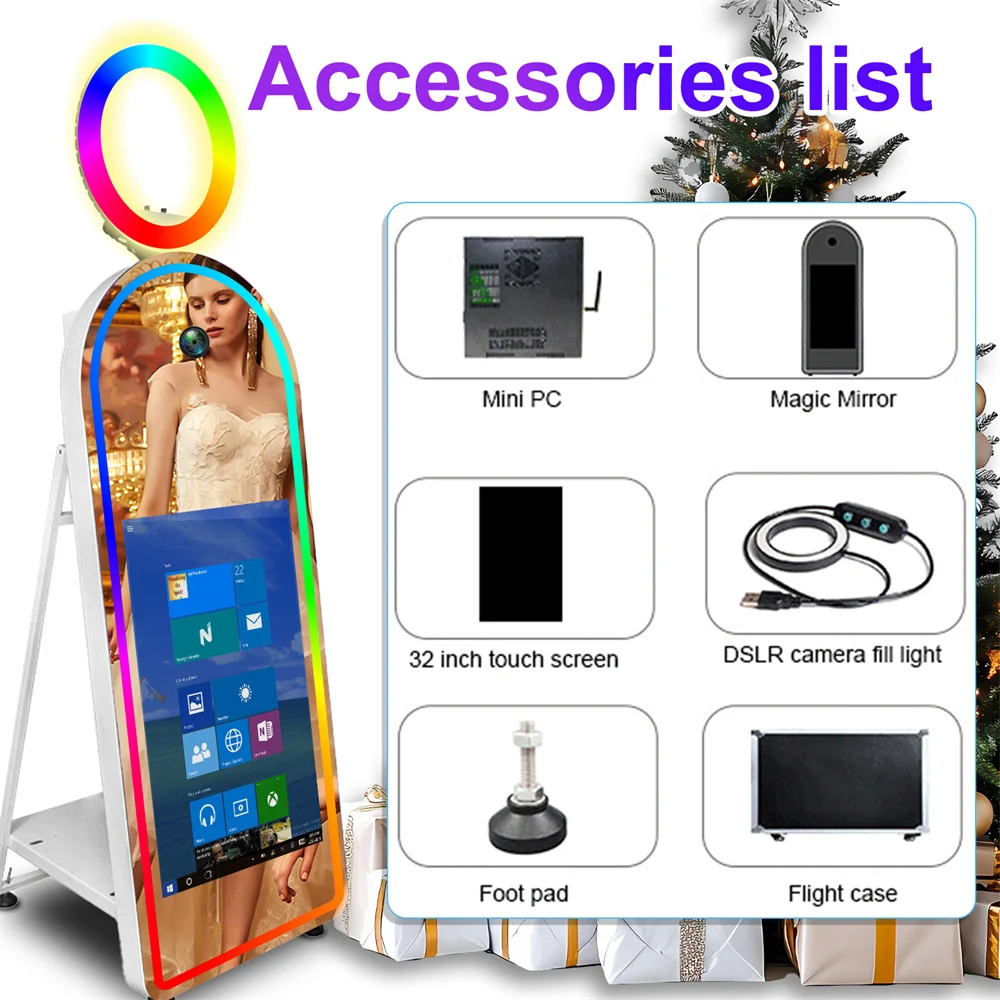 المبيعات الساخنة كاميرا مرآة كابينة تصوير مع 32 بو...