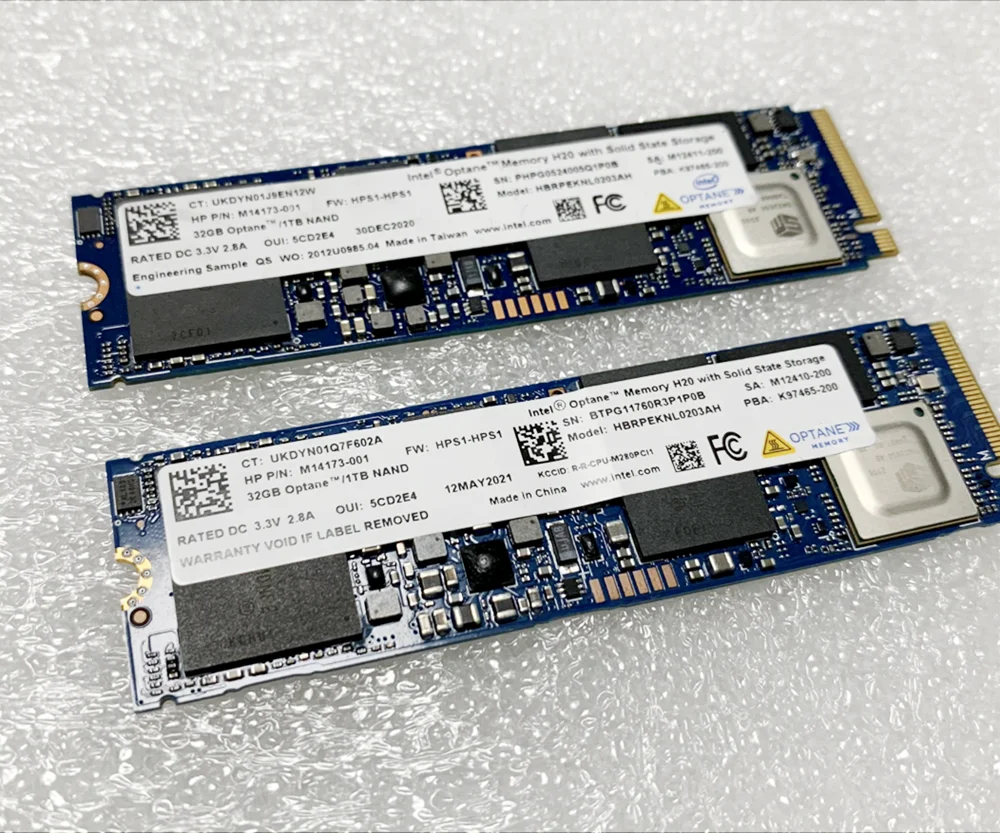 Original H20 32G + 1TB 32G + 512GB M.2 2280 NVME PCIe3.0 3D XPoint SSD For Intel Optane