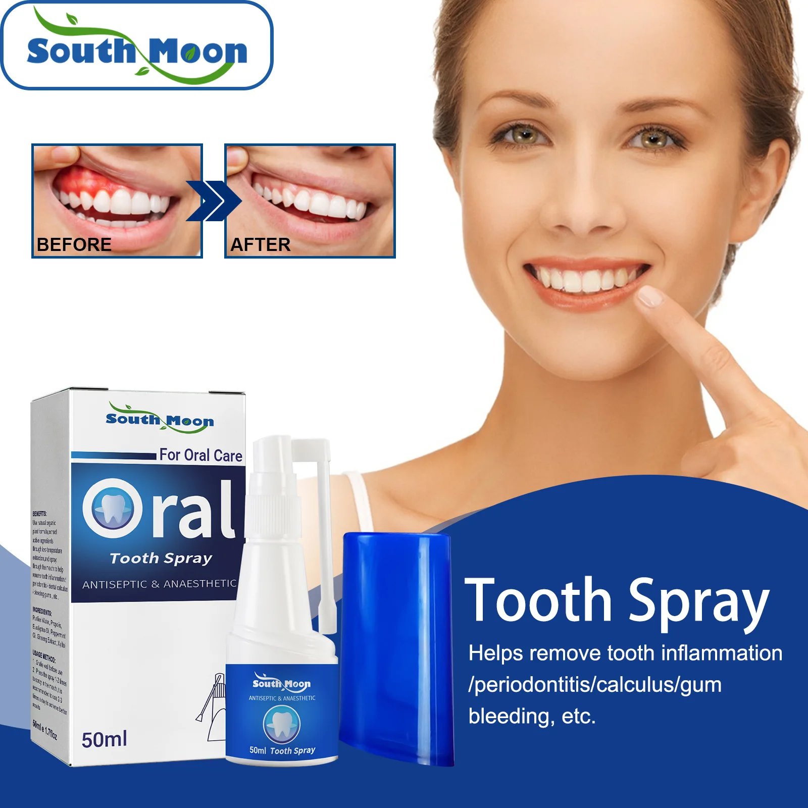 South Moon Tooth Whitening Strips for Brighter Smiles, Easy and Fast Application south moon tooth whitening strips for brighter smiles easy and fast application