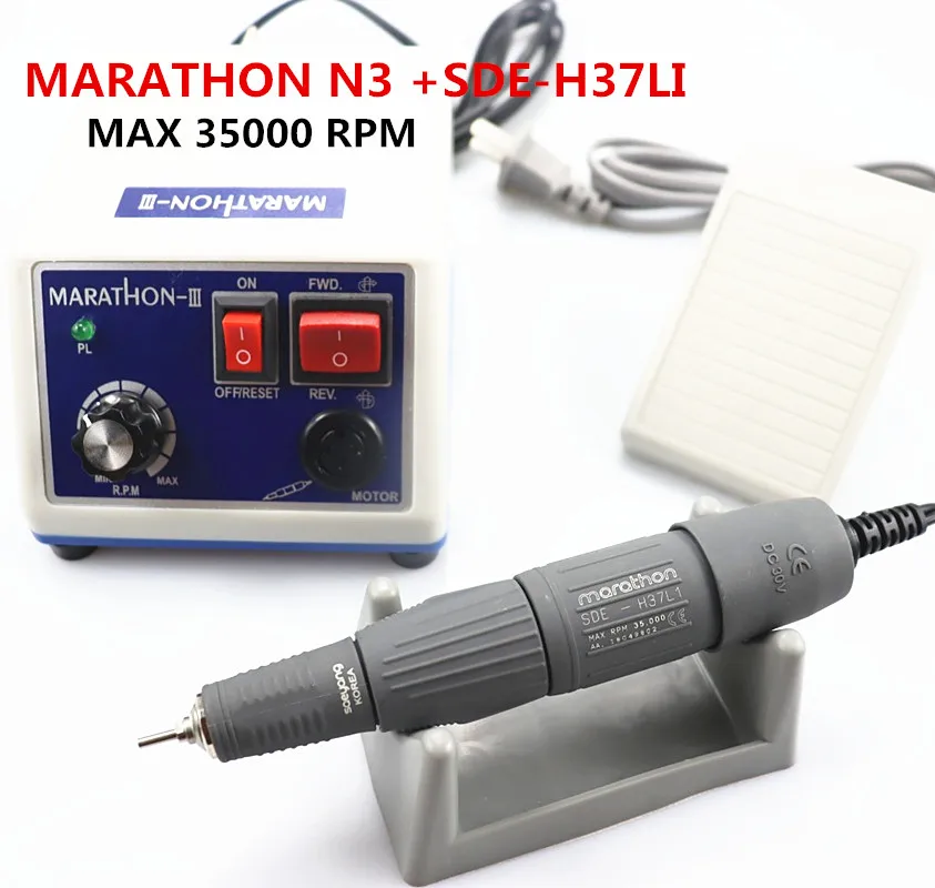 

Micromotor Machine LAAOVE N3 35k RPM Polishing Handpiece or E type Electric Motor contra angle & straight handpiece