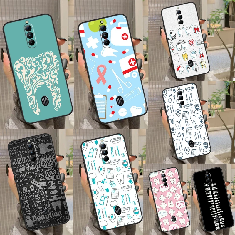 Dentista Dental Tooth Nurse Case Per Nubia Red Magic 8S Pro Plus Redmagic 8 Pro Plus 6S 7S 6 7 Pro 5S 6R 5G Cover Posteriore