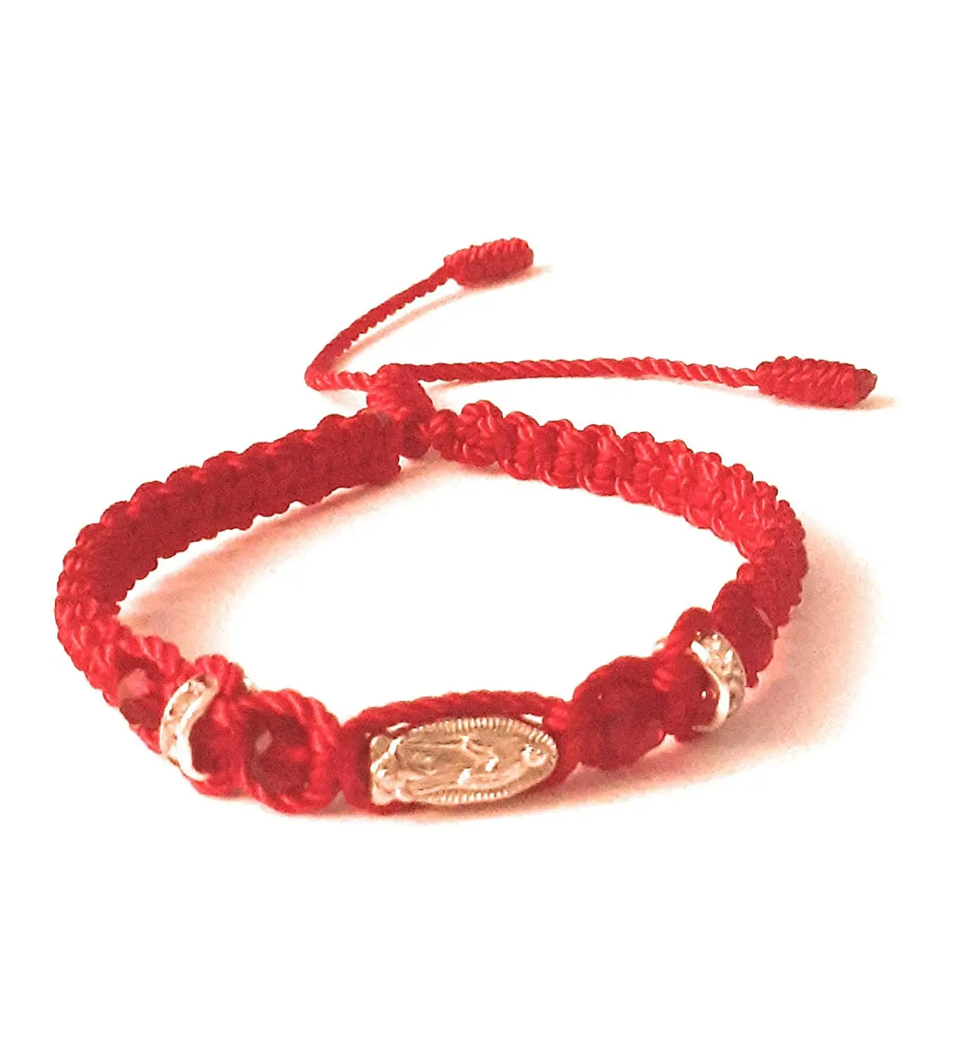 Virgin Mary Medal Regolabile Braccialetto Di Corde Rosse Virgen De Guadalupe Braccialetto Miraculous Jewelry Virgen