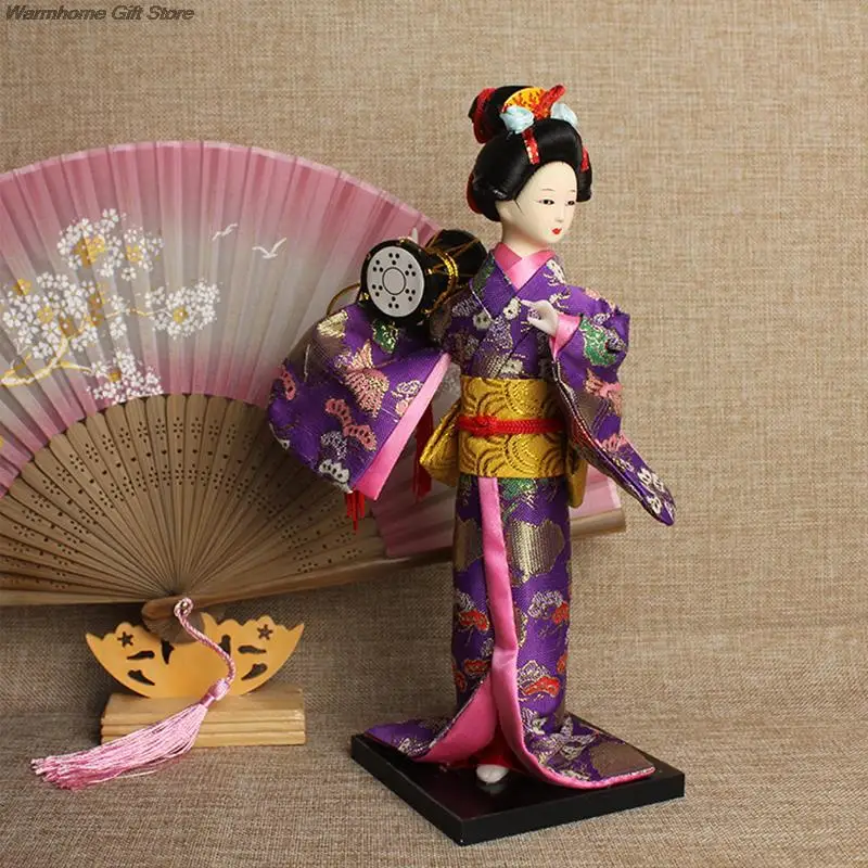 Japanese Geisha Dolls Asian Geisha Crafts Kimono Dolls  Beautiful Kimono Lady Collection Home Desktop Decor Miniature Figurines