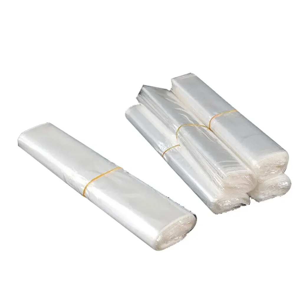 100PCS POF Heat Shrink Bags Quality Heat Shrinkable Film Baby Shoe Bag Transparent Sealing Film Wrap Storage Bag Retail Seal