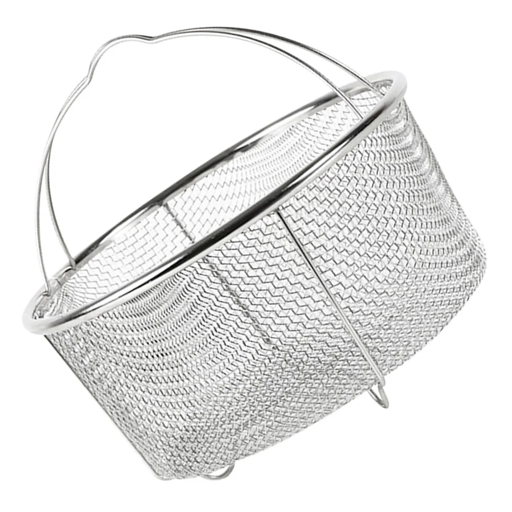 

Stainless Steel Fry Basket, Wire Mesh Frying Basket Handle, Kitchen Strainer Colander, Serving Food, 8Inch