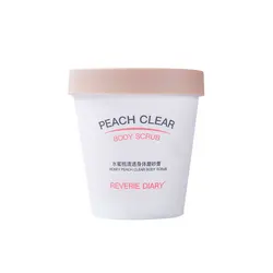 200g Peach Scrub Peeling Chicken Skin Body Scrub Exfoliating Mud Scrub Free shipping