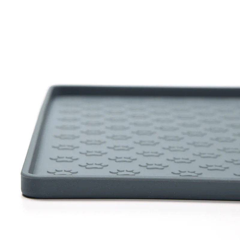 

Dog Paw Patterened Pet Mat,Cat Dog Eating Drinking Silicone Placement,Waterproof Easy to Clean