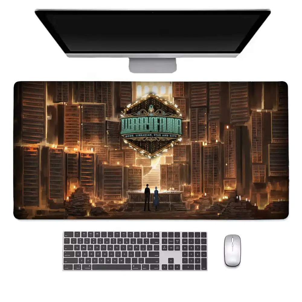 ライブラリーオブルイナ　クラファン　長マウスパッド ライブラリーオブルイナ クラファン 長マウスパッド Amazon.co.jp