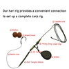 6pcs Carp Fishing Accessories Hair Rig Fishing Hook Set Ready Made Tied Rigging With Fishing Line Boilie Hook For Carp Tackle 3