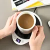 110V/220V Cup Heater Coffee Mug Warmer Hot Tea Makers Electric Hot Plate Heating Pad 3 Gear Warmer Coaster Thermal Mug Heater 4