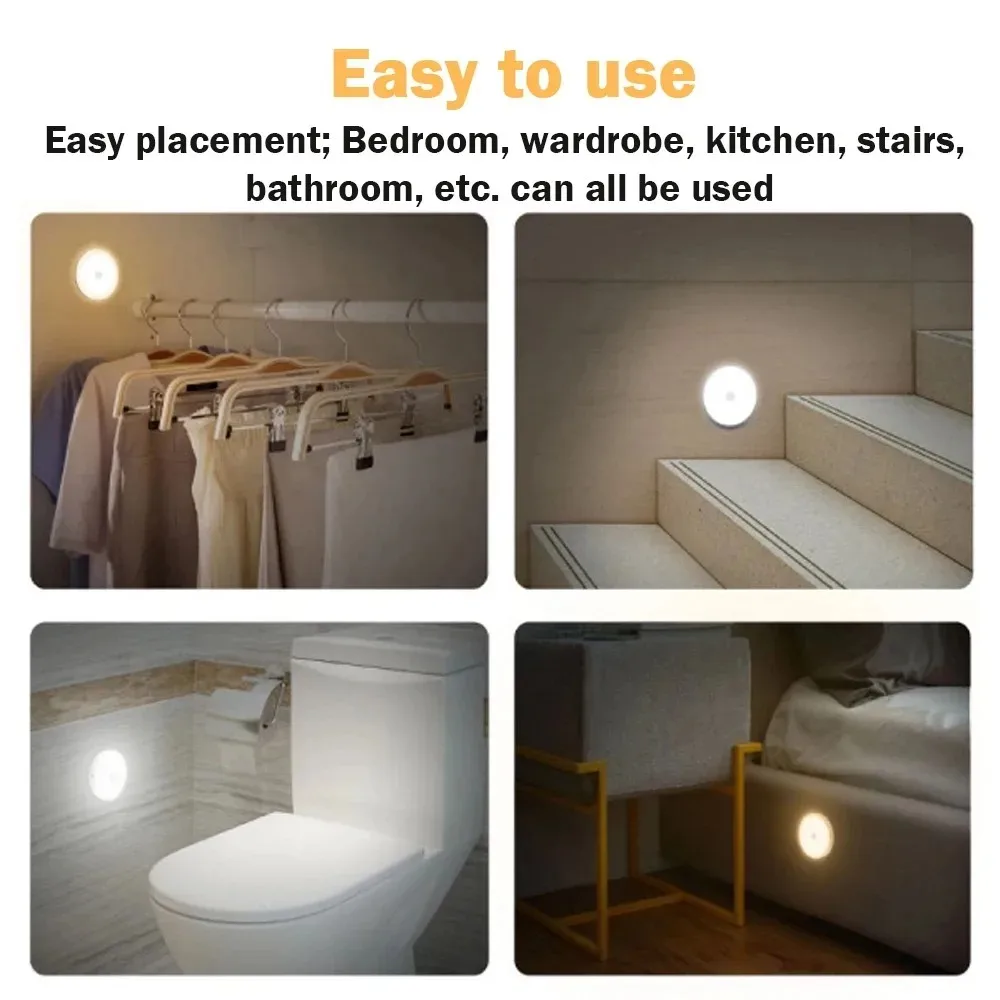 LED Cabinet Light LED Motion Sensor Light Cabinet Lights LED Cabinet Lights Motion Sensor Light Motion Sensor Lights Under Cabinet Light 3pcs Cabinets Lights USB Rechargeable LED Magnetic Indoor Motion Sensor Lights Stairs Bedroom Office Bathroom Hallway Lighting