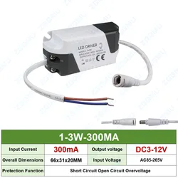 Enhanced LED Driver for Custom Power Supply Lighting Transformation - Constant Current, Multi - Watt Options (1 - 3W 300MA)