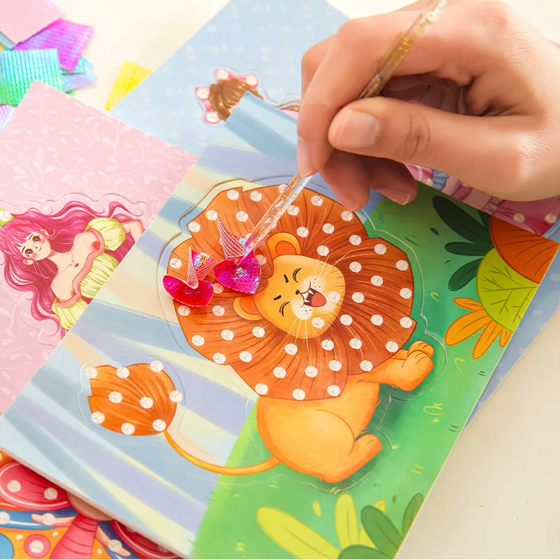 Fabric Art Frenzy: Princess Dress-Up Animal Puzzle & DIY Craft Kit
