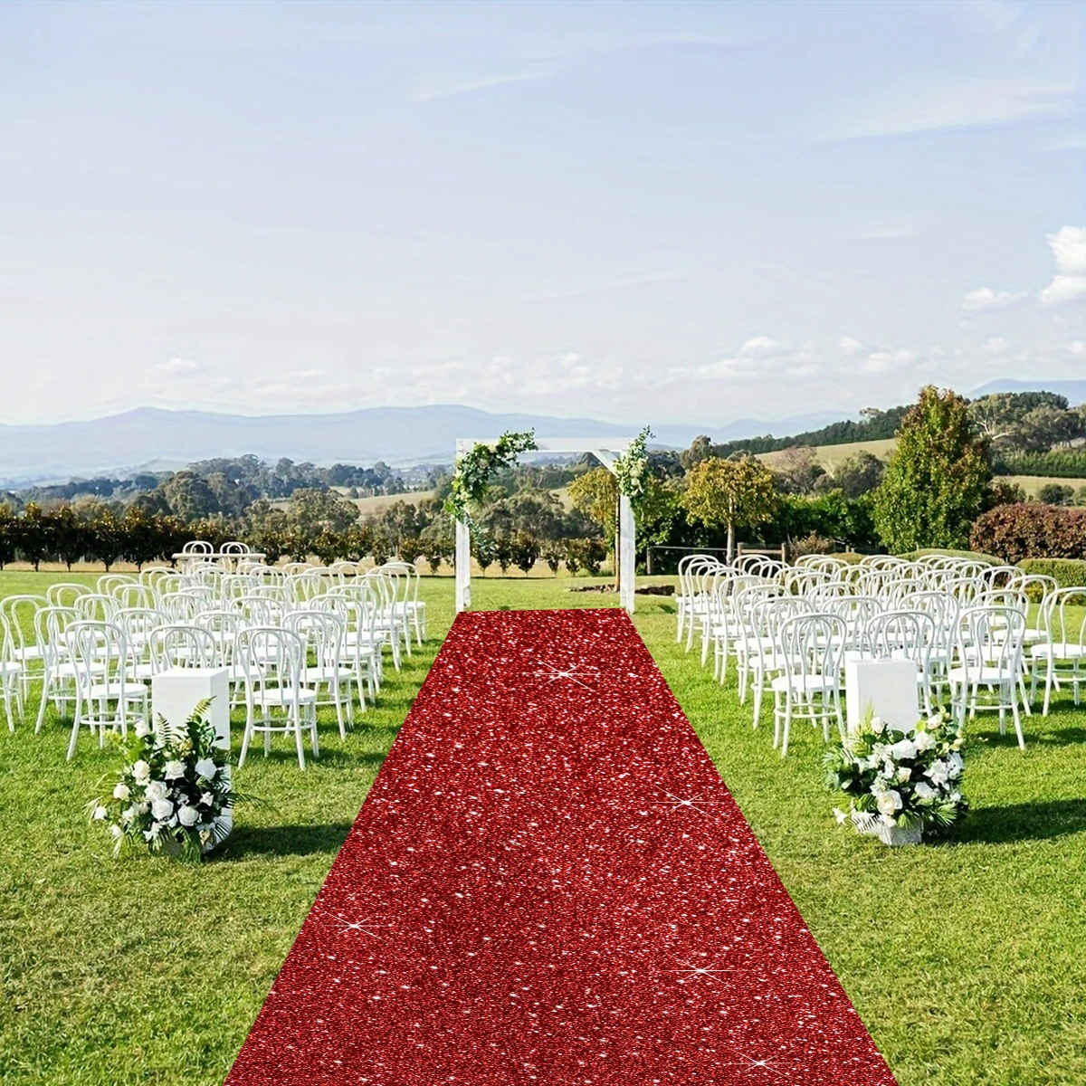 Non-Woven Glitter Carpet Runway Wedding Birthday Cristmas Thanksgiving Outdoor Accessories Banquet Corridor Carpet wedding carpet