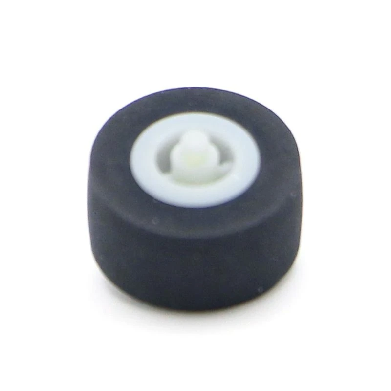 5x 검정색 고무 베어링 롤러 가이드 풀리 휠 핀치 롤러 13x6x2mm