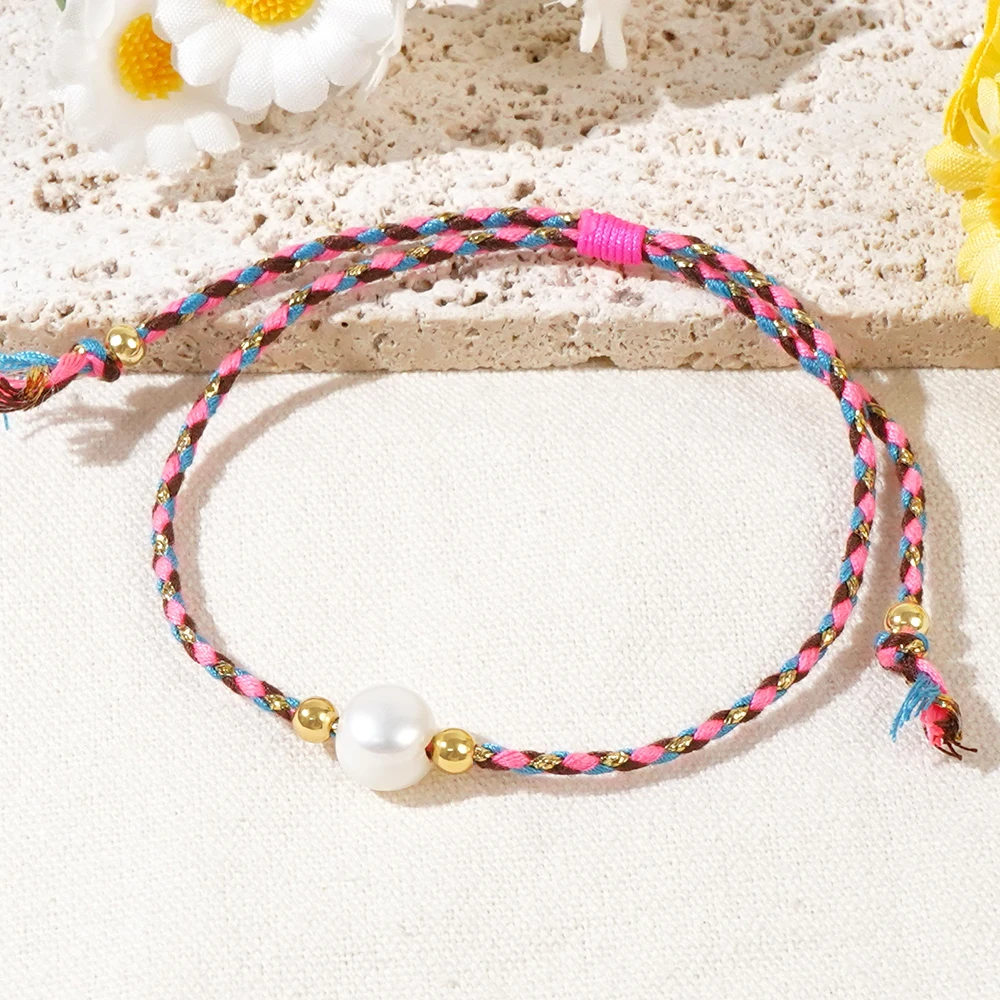 Braccialetto Regolabile Fatto A Mano In Pietre Naturali Colorate, Con Cordoncino Regolabile (15-26 Cm), Gioiello Artigianale Unico Per Donna, Ideale Per Ogni Occasione - 3