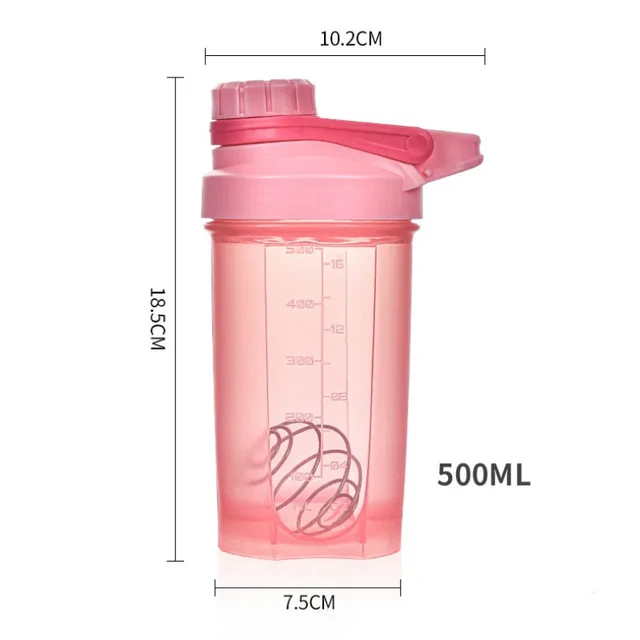 Woman Sport Whey Protein Shaker Bottle Water Bottle Girl BPA Free Leak  Proof Gym Fitness Training Sport Nutrition Bottle