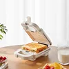 220V Electric Sandwich Maker Waffle Maker Toaster Baking Machine Multifunctional Breakfast Toast Pressure Pancake Maker 600W 2