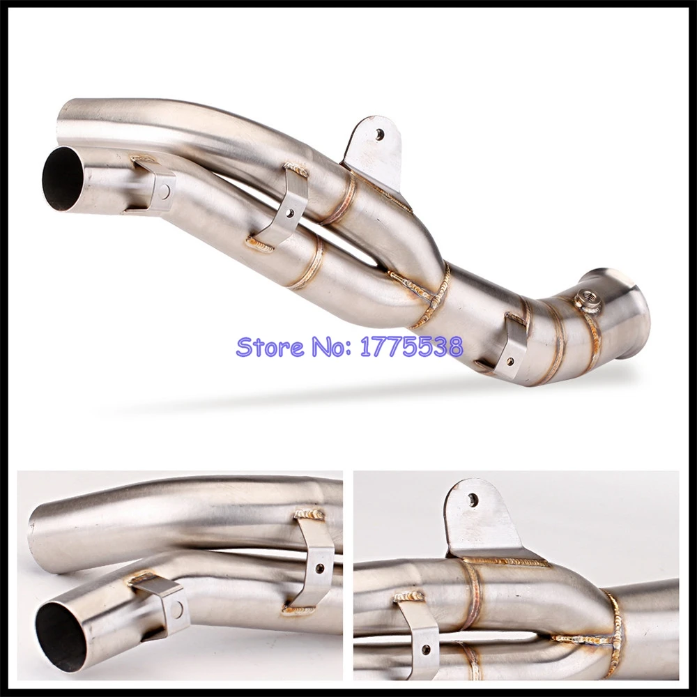 Stainless Steel for Yamaha YZF-R1 2009-2014 Motorcycle Exhaust Middle Link Pipe Connect Original Exhaust Escape Moto Muffler Pot - Image 3