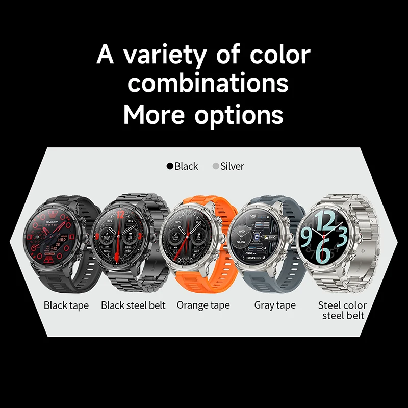 2024New V99 1.85-inch Ultra HD Smart Watch NFC GPS sensing Bluetooth Call 710 Mah Large Battery Sports Fitness smartwatch