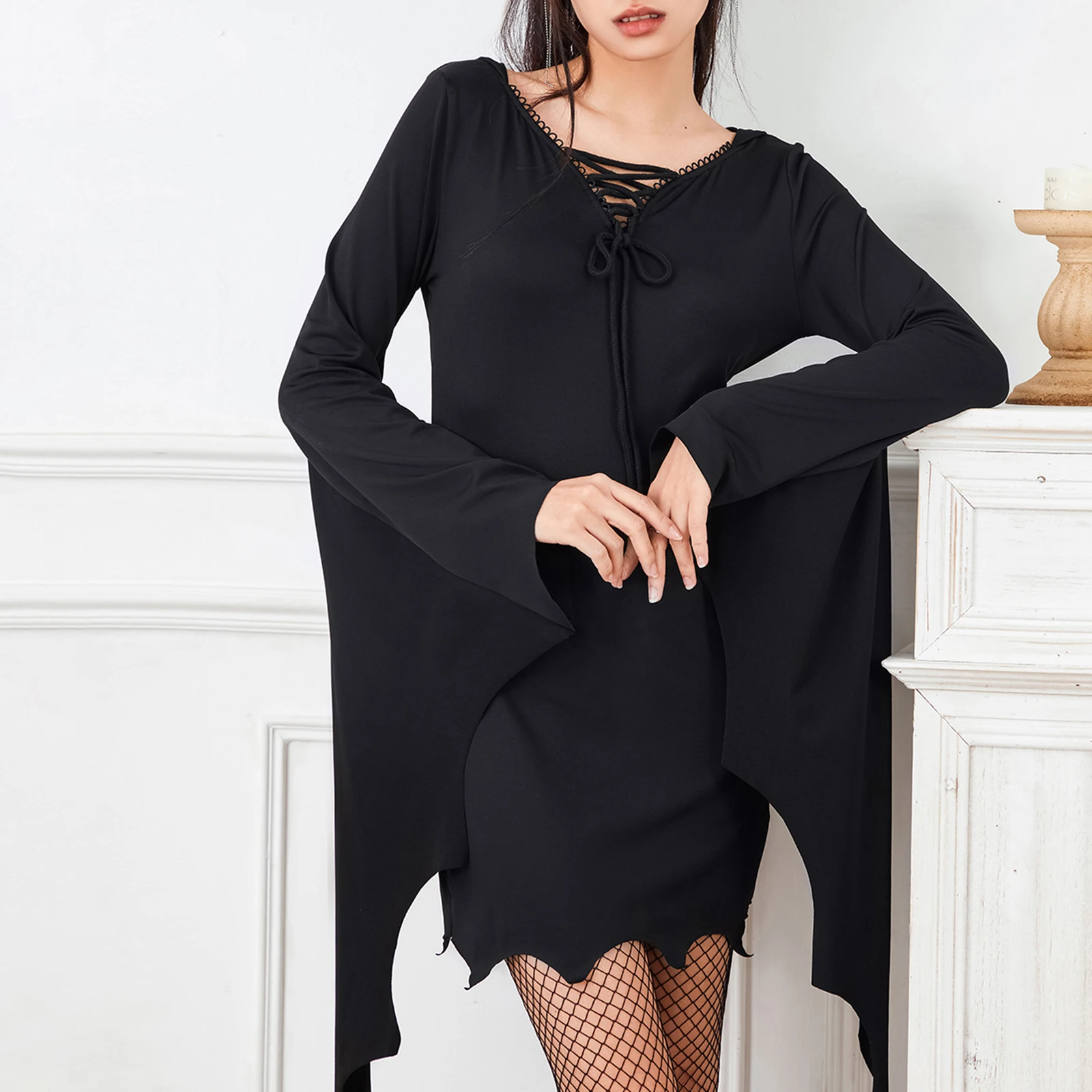 chinese dress ladies M Team Long Sleeve Women's Adult Costume Dress Fun Halloween Cosplay O
