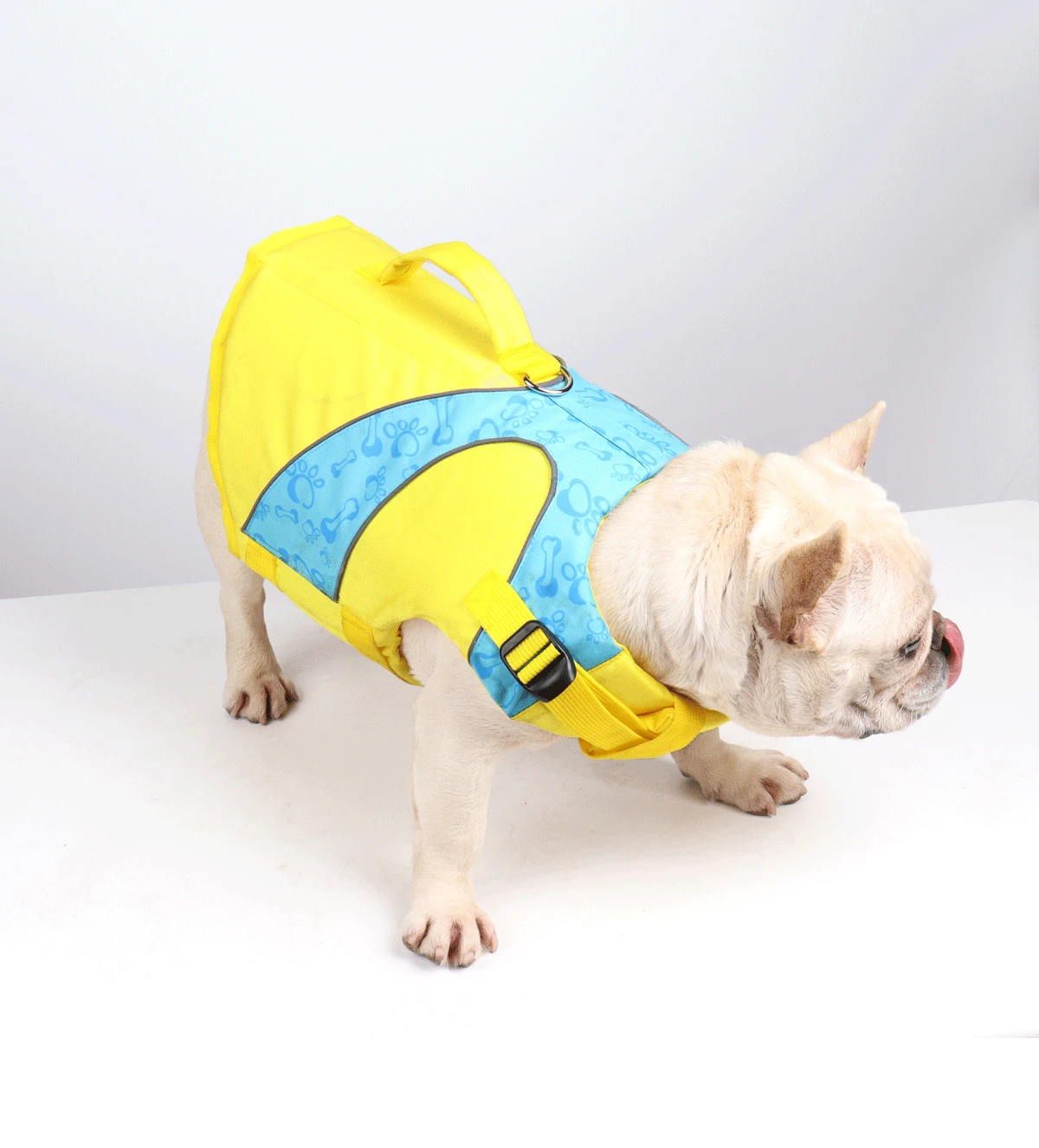 DogMEGA Reflective Life Jacket for Chubby Dog