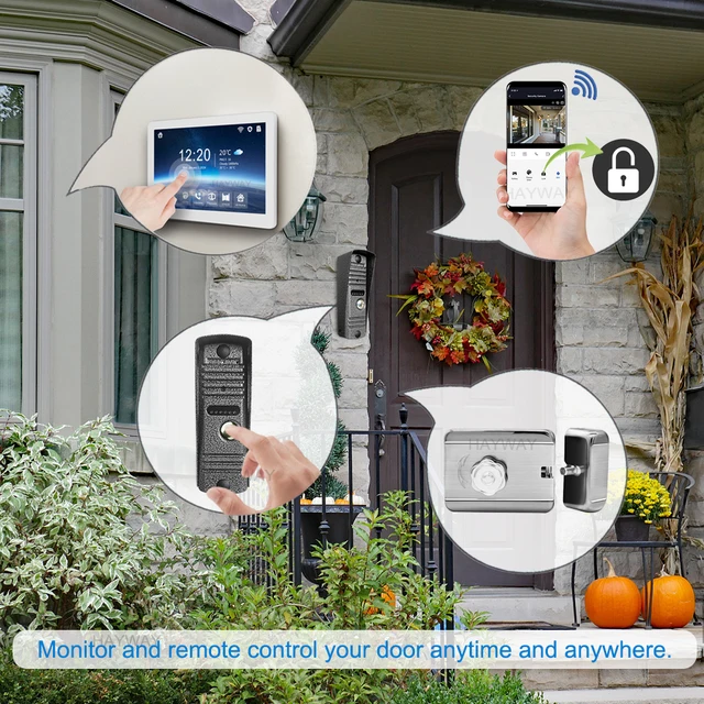 Hayway Tuya Wireless Video intercom Kit 10 "IPS Full Touch Screen 1080P Camera With Mobile Detection Support one-key Unlock 3