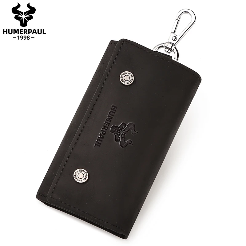 

Car Keys For Men Wallets Genuine Cowhide Leather Male Key Holder Organizer Housekeeper Keychain Purse Key Ring Bag Keys Pouch