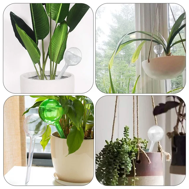 7 Db Tiszta Izzók Műanyag Öntözésgömbök Dekoratív Növények Ön Öntözési Rendszer Kültéri Edények Kerti Öntözés Bulbas Üveg - Image 4