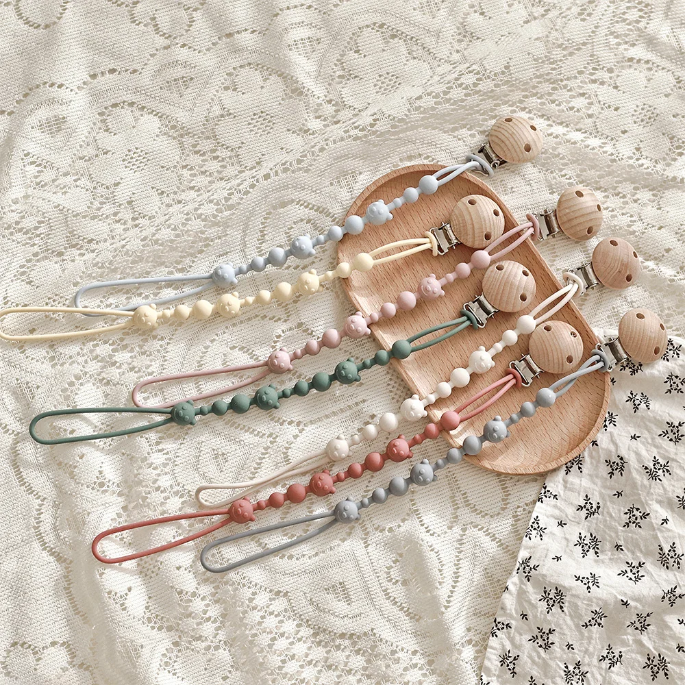 5 Clip Per Ciuccio FenFang - Catenelle Regolabili Per Bambini, Sicure E Senza BPA, Colore Blu - Foto 14