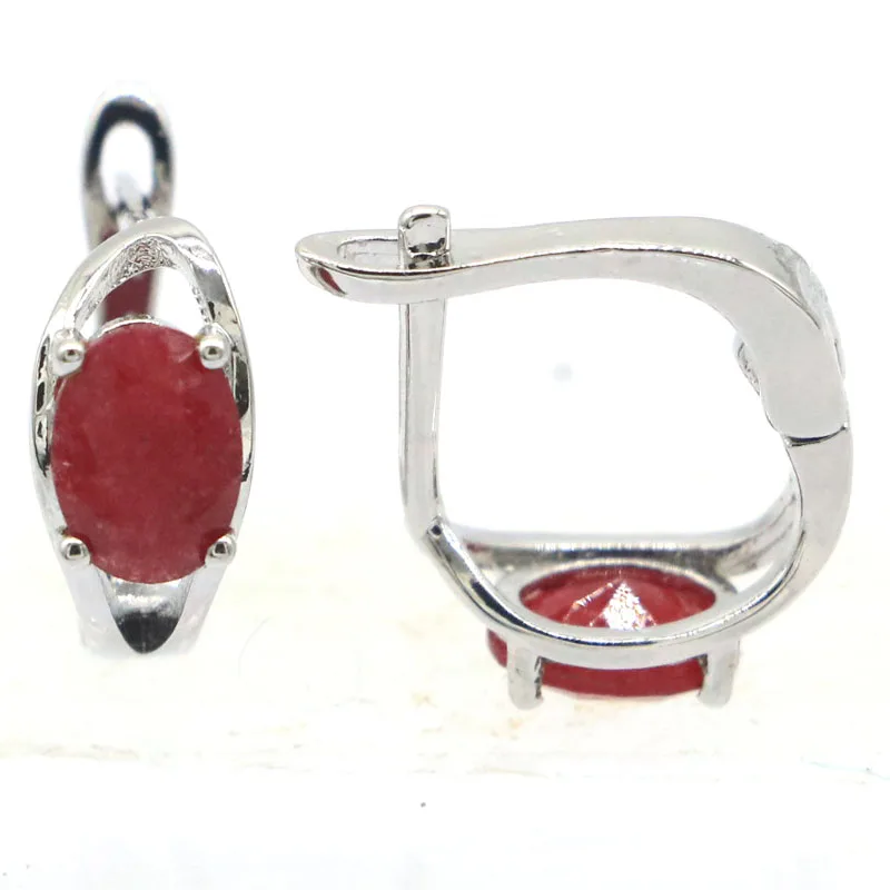 Buy 3 get 1 free 2g Customized 925 SOLID STERLING SILVER Earrings Lovely Real Blue Sapphire Ruby Emerald Fashion Jewelry Daily W