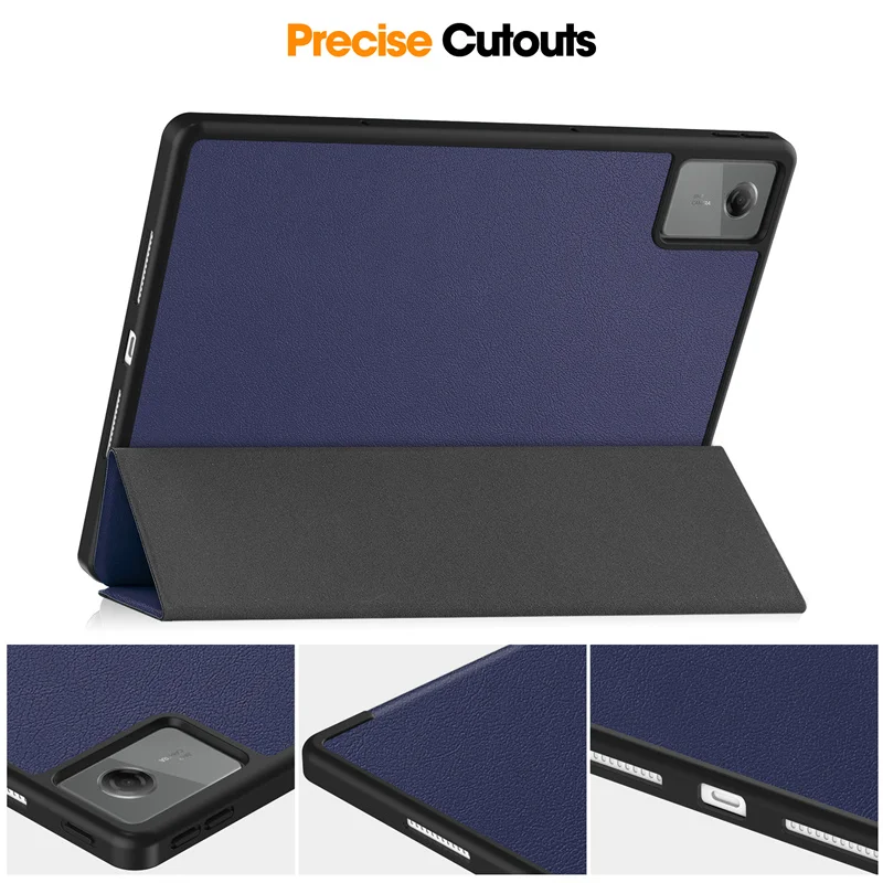 Premium Case with Pencil Holder and PU Silicon Back