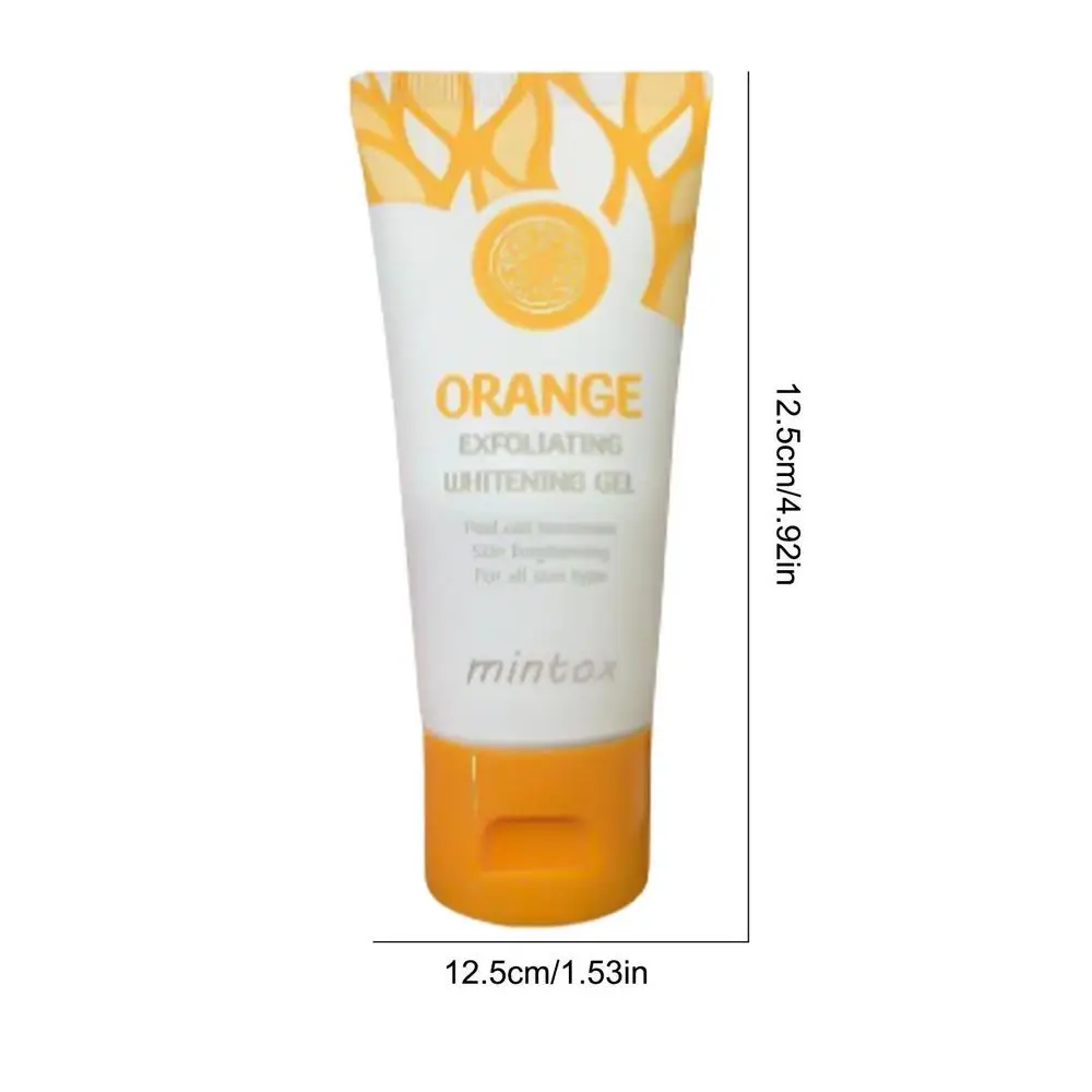 Orange Exfoliating Gel Scrub Cream Shrink Pores Orange Body Scrub Brightening Body Exfoliator For Women Skin Whitening Peeling_voghion.com