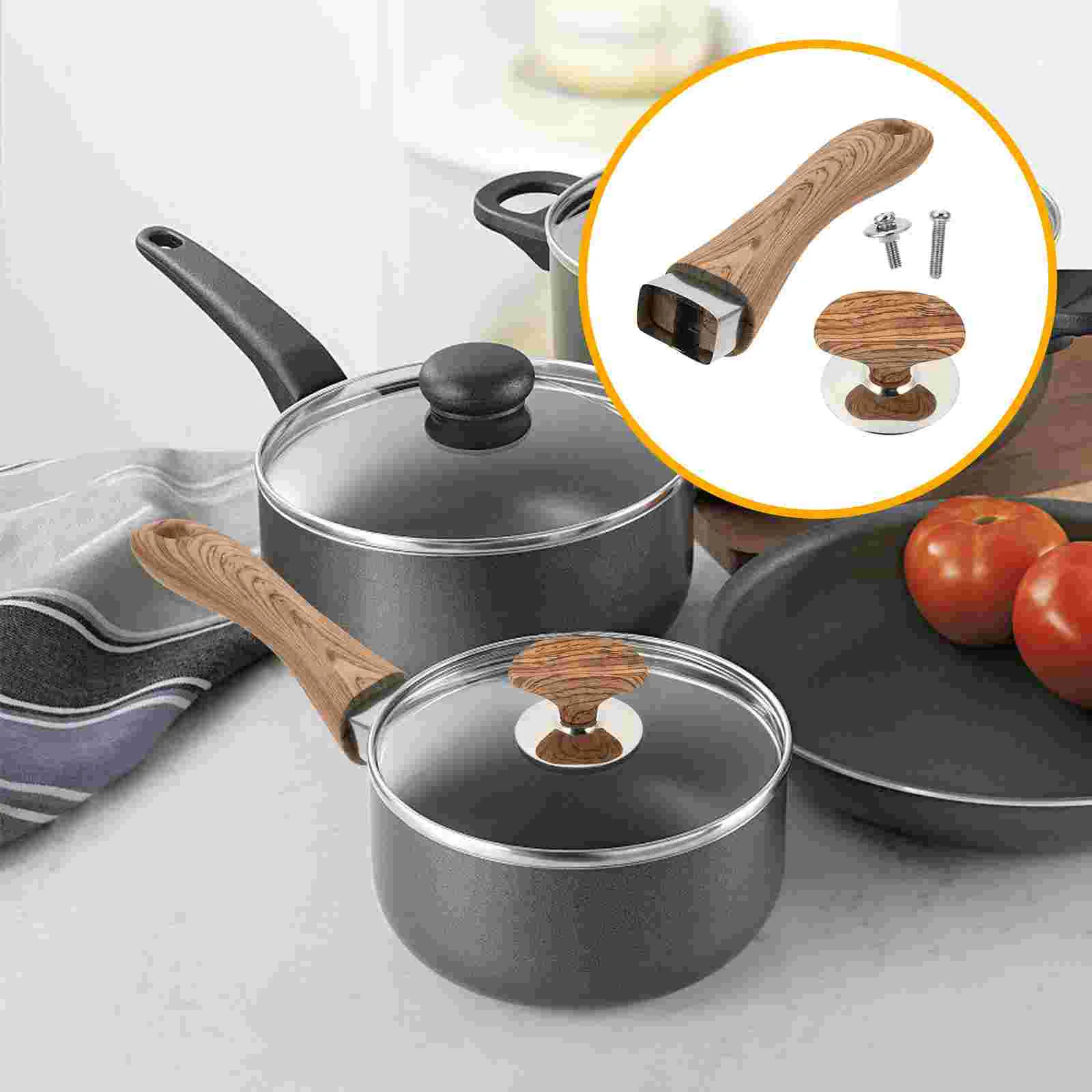 

Pan Lid Handles Pot Replacement Handles Cookware Lid Handgrips Pot Handles Universal stainless steel pot anti-scald handle