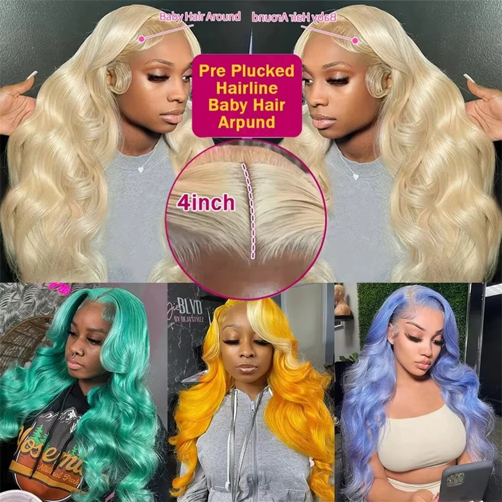 613 Blonde Lace Front Wig Human Hair Body Wave 13X6 Hd Lace Frontal Wig 13X4 Lace Front Human Hair Wig Hd Lace Wig For Women 5