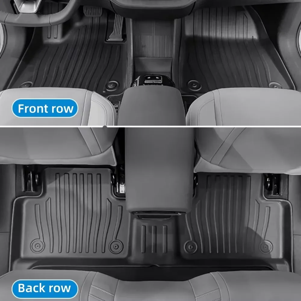 Volvo EX30 2024 2025 왼쪽 및 오른쪽 핸드 드라이브 TPE 바닥 매트 트렁크 매트, 전천후 방수 카고 라이너 등받이 보호대