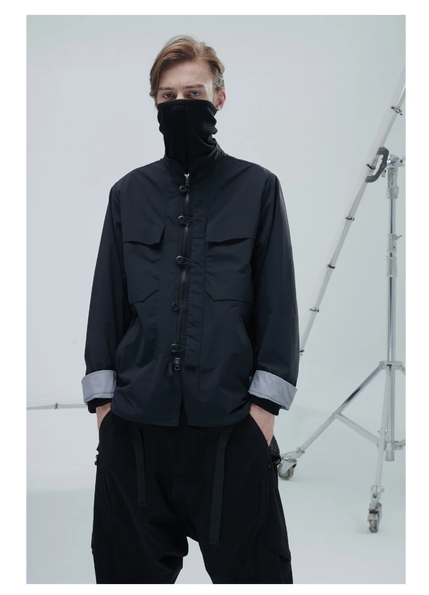 Reindee lusion 21fw functional seamless pocket waterproof tang suitacket kimono techwear asian style