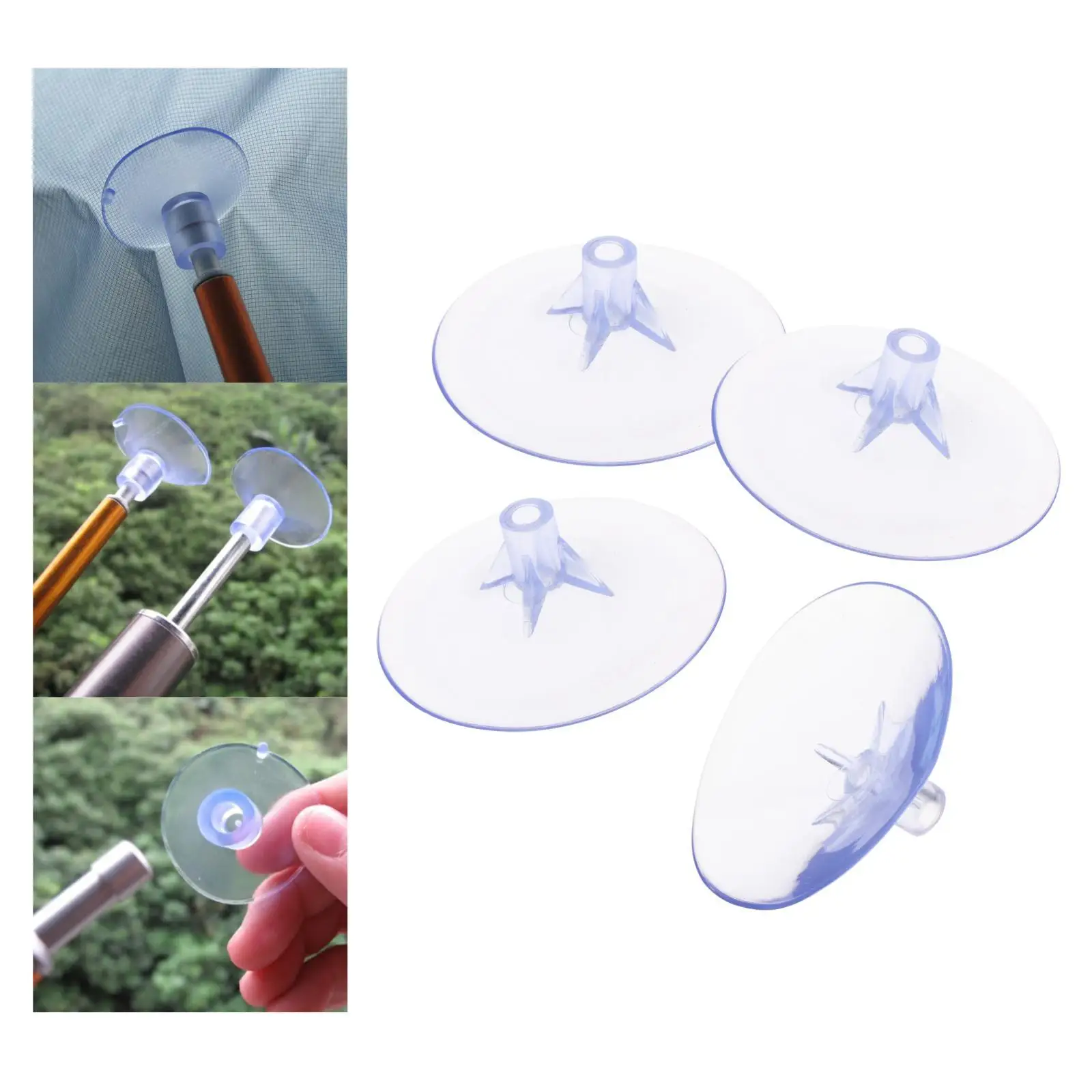 

4Pcs Tent Pole Cover Protection Helmet Replacement Alpenstock Head Cover Hiking Stick Climbing Access for Canopy Pole BBQ Picnic