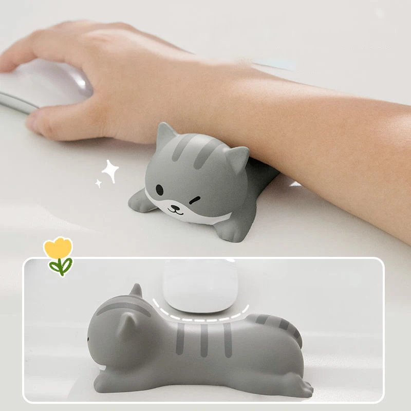 Soft Foam Wrist Rests Kawaii Animals Mouse Pad Desk Hand Pillow Desk Keyboard Wrist Pad Support Cushion School Office Supplies images - 6