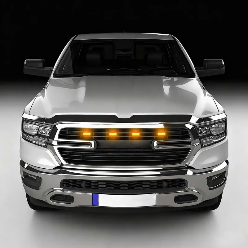 مصباح LED أمامي لسيارة رام 1500 إضاءة نهارية وحاجب عجلات 12 فولت