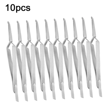 5/10PCS Dental Bracket Tweezers Orthodontic Reverse Action Serrated Stainless Steel Dental Tools for Dentist Clinic 1