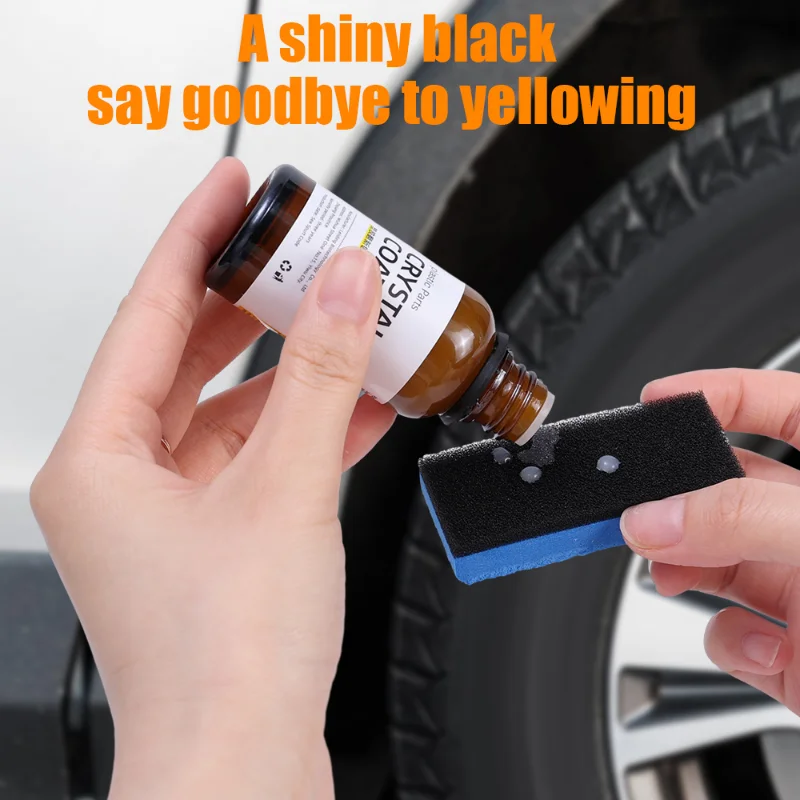 30/60ml Plastic Restorer for Car Easy To Use Plastic Part Refurbishment Crystal  Coating Refurbish Agent with Sponge Long Lasting - AliExpress